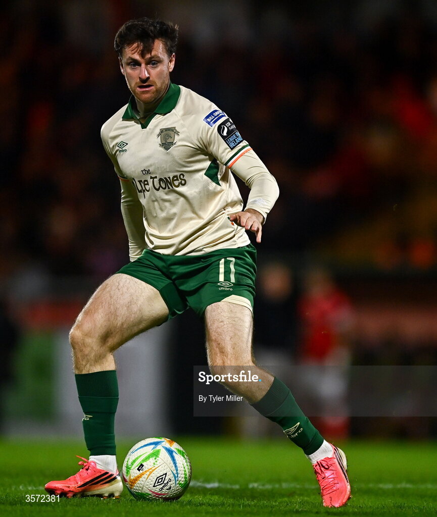 19 September 2026; Jason McClelland of St Patrick's Athletic during the SSE Airtricity Men’s Premier Division match between Sligo Rovers and St Patrick's Athletic at The Showgrounds in Sligo. Photo by Tyler Miller/Sportsfile