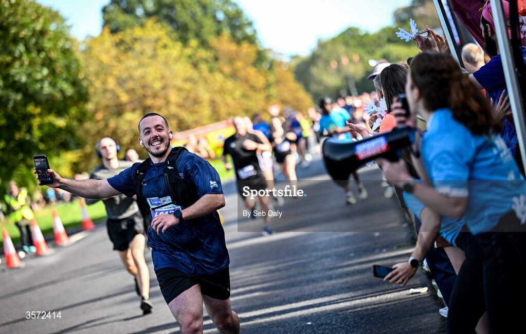 20 September 2026; Mahmoud Arfaoui from Dublin pictured during the 2026 Irish Life Dublin Half Marathon, which took place on Sunday 20th September in Phoenix Park, marking the final event of the 2026 Irish Life Dublin Race Series. Photo by Seb Daly/Sportsfile