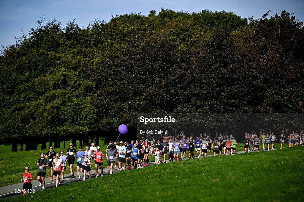 20 September 2026; Runners during the 2026 Irish Life Dublin Half Marathon, which took place on Sunday 20th September in Phoenix Park, marking the final event of the 2026 Irish Life Dublin Race Series. Photo by Seb Daly/Sportsfile