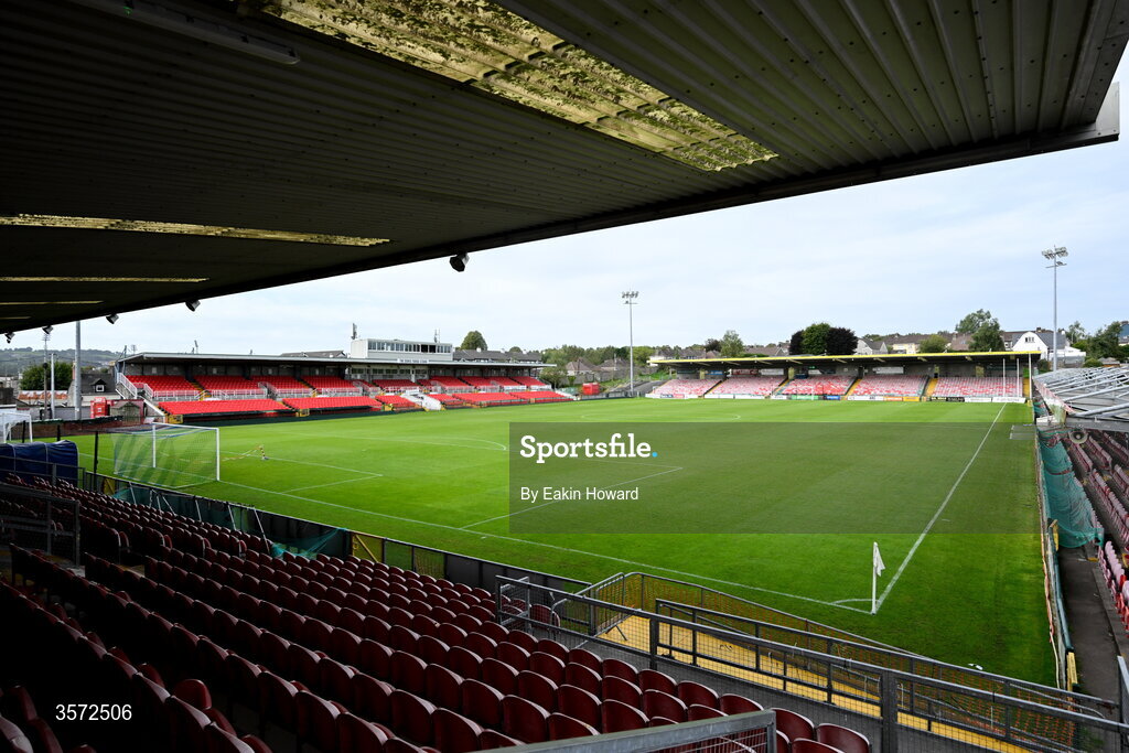 20 September 2026; A general view of Turner's Cross before the 2026 FAI Intermediate Cup Final between Cobh Wanderers and St Mary's at Munster FA Turners Cross Stadium in Cork. Photo by Eakin Howard/Sportsfile