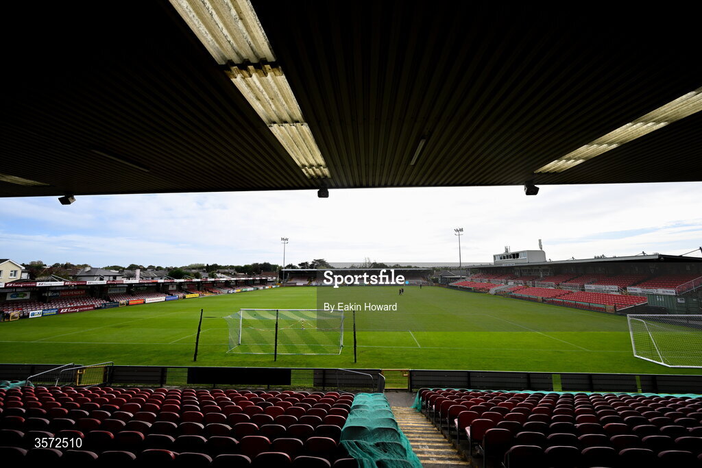 20 September 2026; A general view of Turner's Cross before the 2026 FAI Intermediate Cup Final between Cobh Wanderers and St Mary's at Munster FA Turners Cross Stadium in Cork. Photo by Eakin Howard/Sportsfile