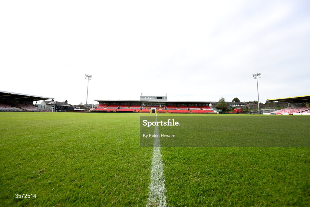 20 September 2026; A general view of Turner's Cross before the 2026 FAI Intermediate Cup Final between Cobh Wanderers and St Mary's at Munster FA Turners Cross Stadium in Cork. Photo by Eakin Howard/Sportsfile