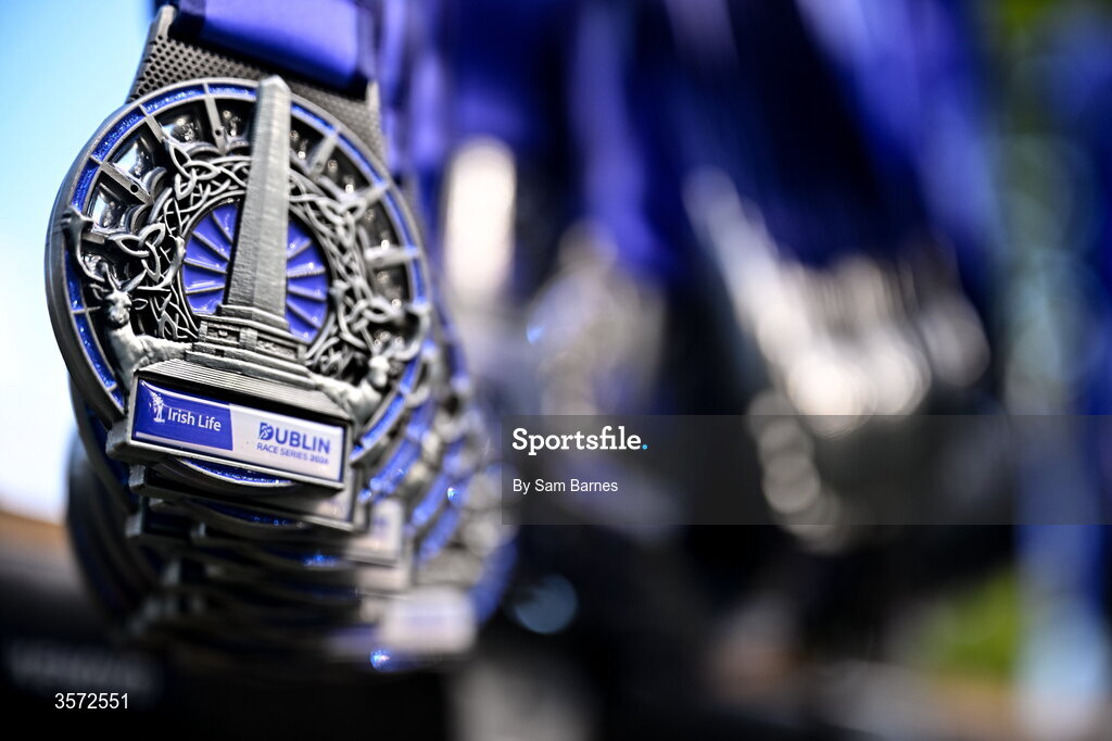 20 September 2026; A detailed view of the finisher's medal after the 2026 Irish Life Dublin Half Marathon, which took place on Sunday 20th September in Phoenix Park, marking the final event of the 2026 Irish Life Dublin Race Series. Photo by Sam Barnes/Sportsfile