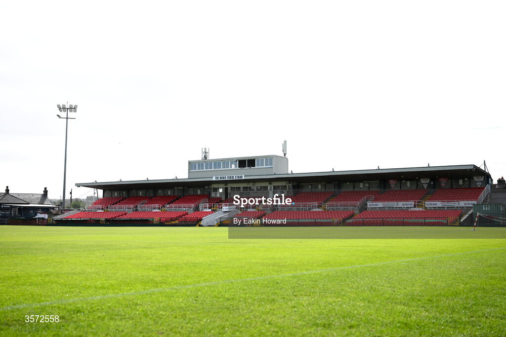 20 September 2026; A general view of Turner's Cross before the 2026 FAI Intermediate Cup Final between Cobh Wanderers and St Mary's at Munster FA Turners Cross Stadium in Cork. Photo by Eakin Howard/Sportsfile