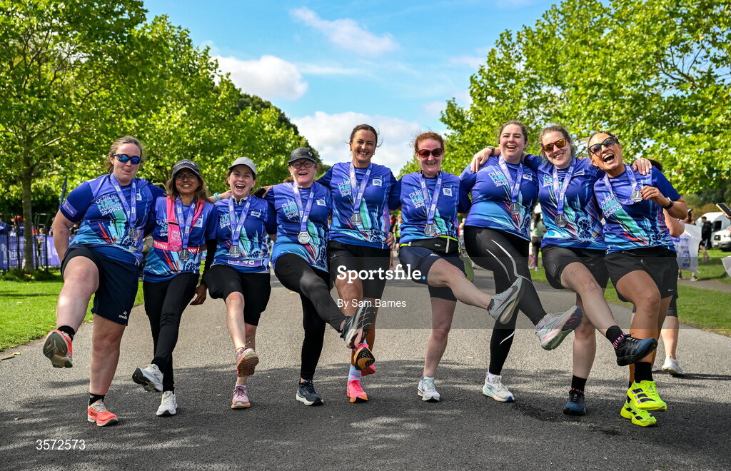20 September 2026; Runners from Croghan AC, Wexford, after the 2026 Irish Life Dublin Half Marathon, which took place on Sunday 20th September in Phoenix Park, marking the final event of the 2026 Irish Life Dublin Race Series. Photo by Sam Barnes/Sportsfile