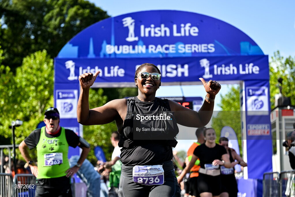20 September 2026;  Nothando Celiwe Thwala from Wicklow during the 2026 Irish Life Dublin Half Marathon, which took place on Sunday 20th September in Phoenix Park, marking the final event of the 2026 Irish Life Dublin Race Series. Photo by Sam Barnes/Sportsfile