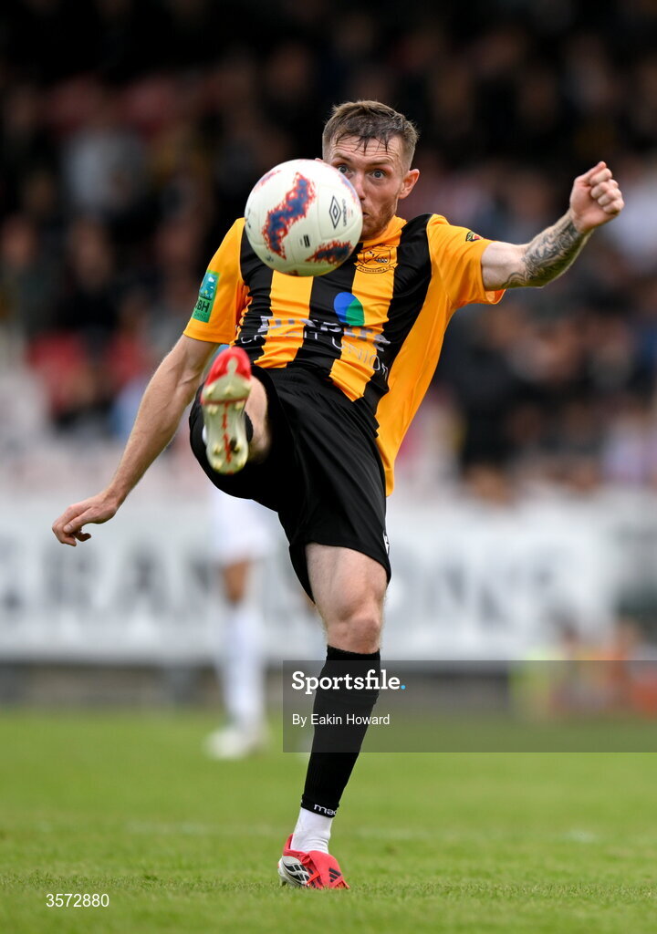 20 September 2026; Alex Lynch of Cobh Wanderers in action during the 2026 FAI Intermediate Cup Final between Cobh Wanderers and St Mary's at Munster FA Turners Cross Stadium in Cork. Photo by Eakin Howard/Sportsfile