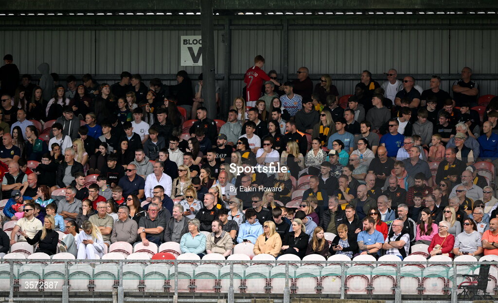 20 September 2026; Spectators watch during the 2026 FAI Intermediate Cup Final between Cobh Wanderers and St Mary's at Munster FA Turners Cross Stadium in Cork. Photo by Eakin Howard/Sportsfile
