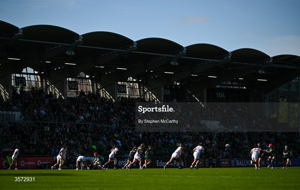 20 September 2026; A general view of the action during the WXV Global Series match between Ireland and USA at Tallaght Stadium in Dublin. Photo by Stephen McCarthy/Sportsfile