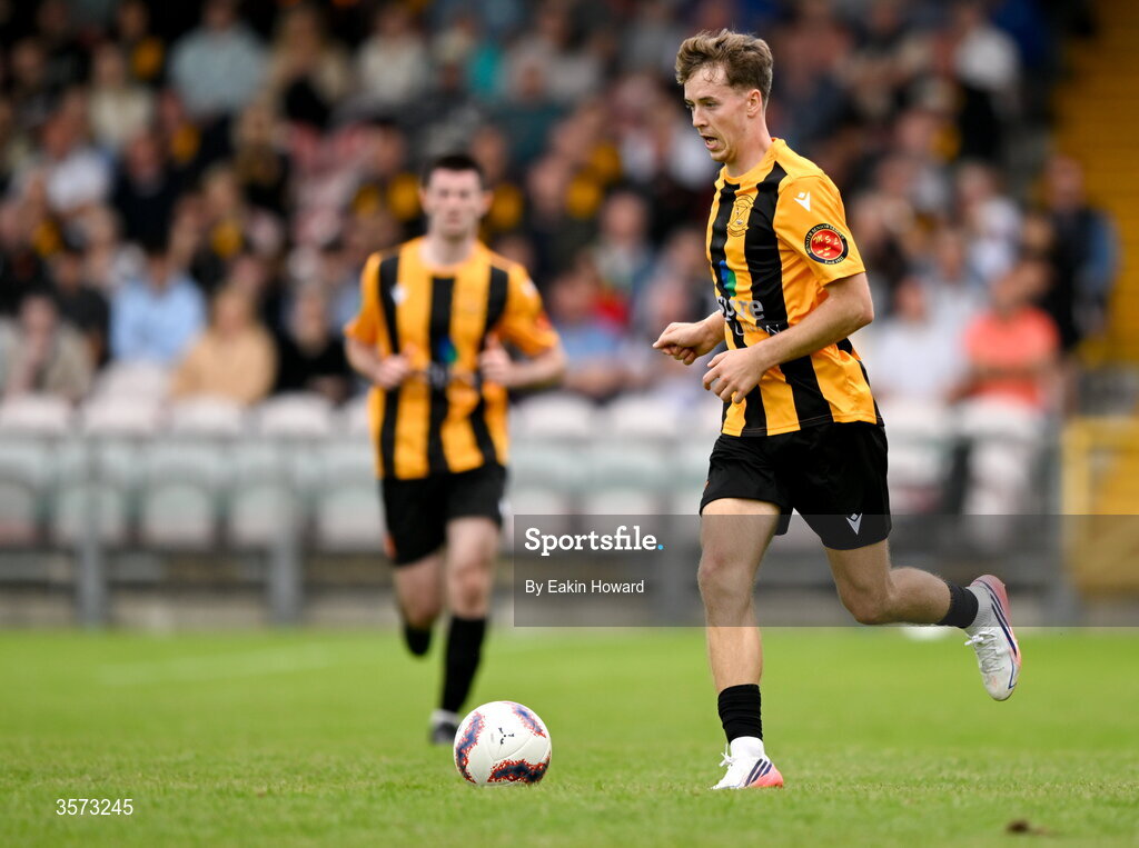 20 September 2026; Diarmuid Kearney of Cobh Wanderers in action during the 2026 FAI Intermediate Cup Final between Cobh Wanderers and St Mary's at Munster FA Turners Cross Stadium in Cork. Photo by Eakin Howard/Sportsfile