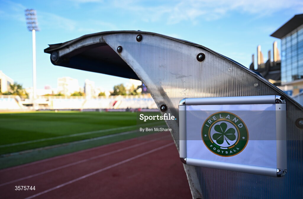 24 September 2026; A general view of the Republic of Ireland dugout before the UEFA Nations League B match between Kosovo and Republic of Ireland at Fadil Vokrri Stadium in Pristina, Kosovo. Photo by Ben McShane/Sportsfile