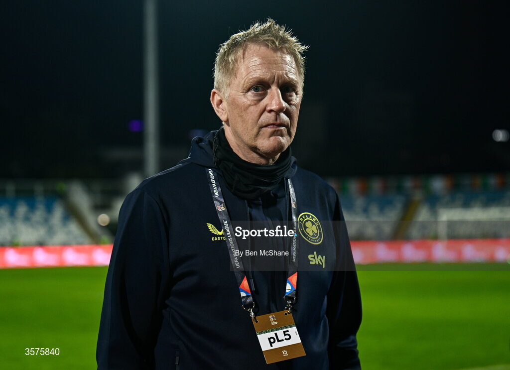 24 September 2026; Republic of Ireland head coach Heimir Hallgrimsson before the UEFA Nations League B match between Kosovo and Republic of Ireland at Fadil Vokrri Stadium in Pristina, Kosovo. Photo by Ben McShane/Sportsfile