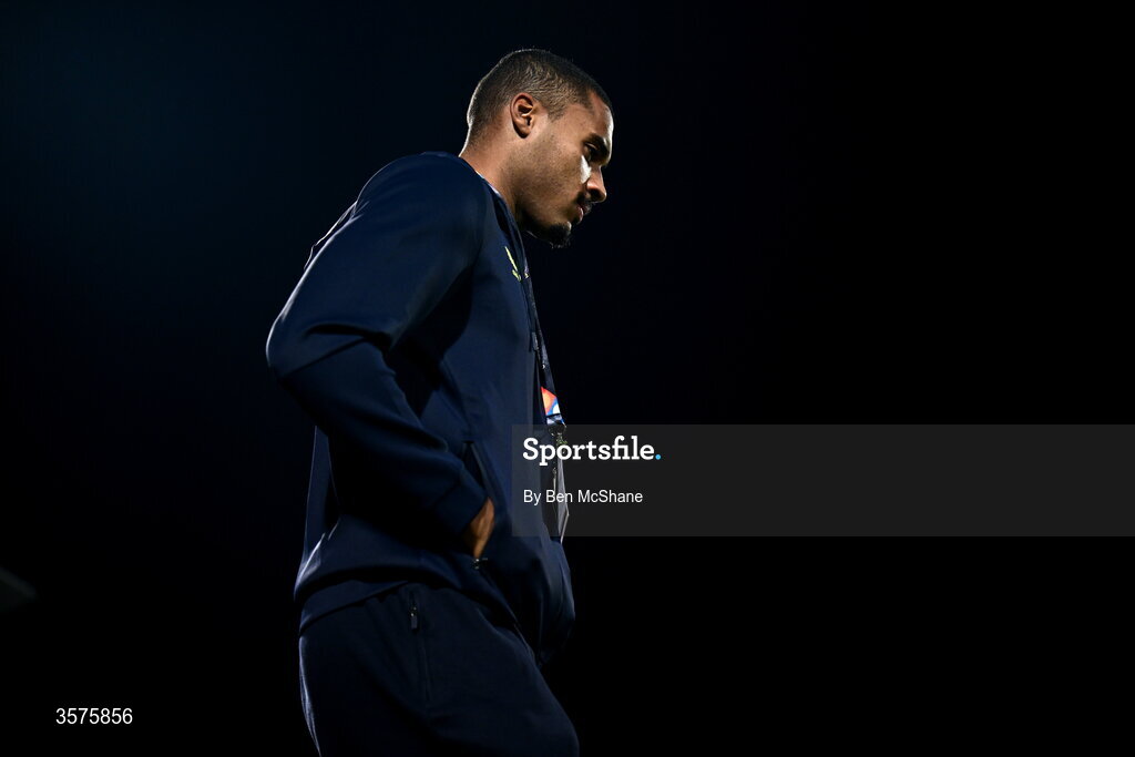 24 September 2026; Republic of Ireland goalkeeper Gavin Bazunu before the UEFA Nations League B match between Kosovo and Republic of Ireland at Fadil Vokrri Stadium in Pristina, Kosovo. Photo by Ben McShane/Sportsfile