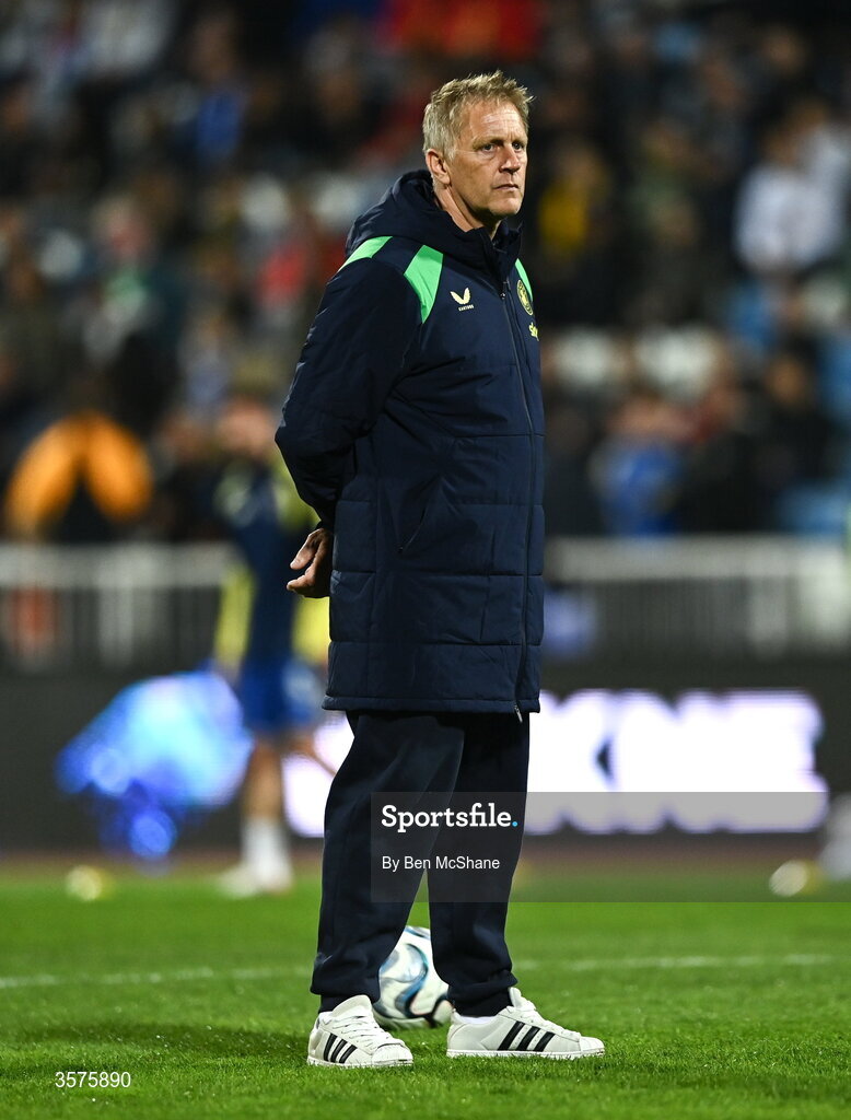 24 September 2026; Republic of Ireland head coach Heimir Hallgrimsson before the UEFA Nations League B match between Kosovo and Republic of Ireland at Fadil Vokrri Stadium in Pristina, Kosovo. Photo by Ben McShane/Sportsfile