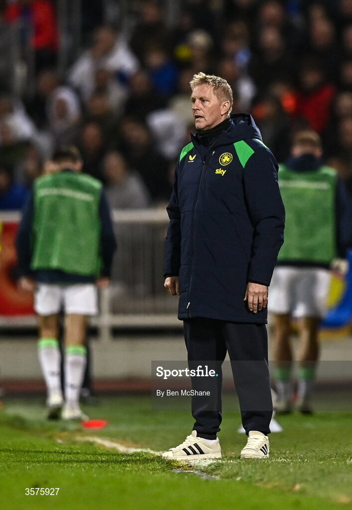 24 September 2026; Republic of Ireland head coach Heimir Hallgrimsson during the UEFA Nations League B match between Kosovo and Republic of Ireland at Fadil Vokrri Stadium in Pristina, Kosovo. Photo by Ben McShane/Sportsfile