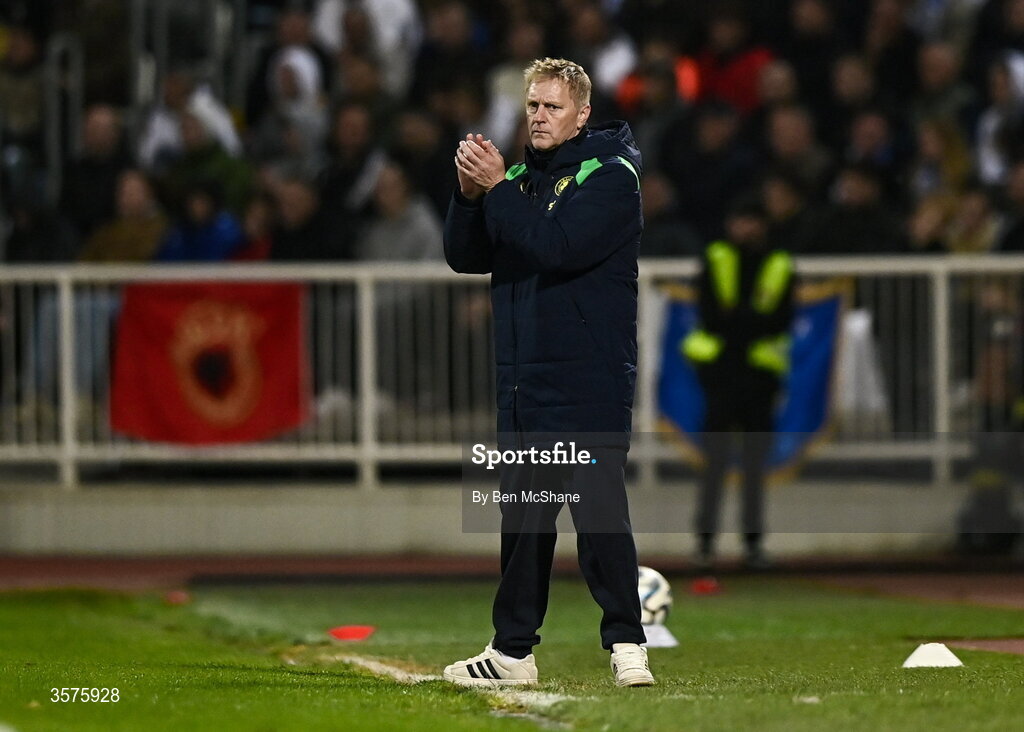 24 September 2026; Republic of Ireland head coach Heimir Hallgrimsson during the UEFA Nations League B match between Kosovo and Republic of Ireland at Fadil Vokrri Stadium in Pristina, Kosovo. Photo by Ben McShane/Sportsfile