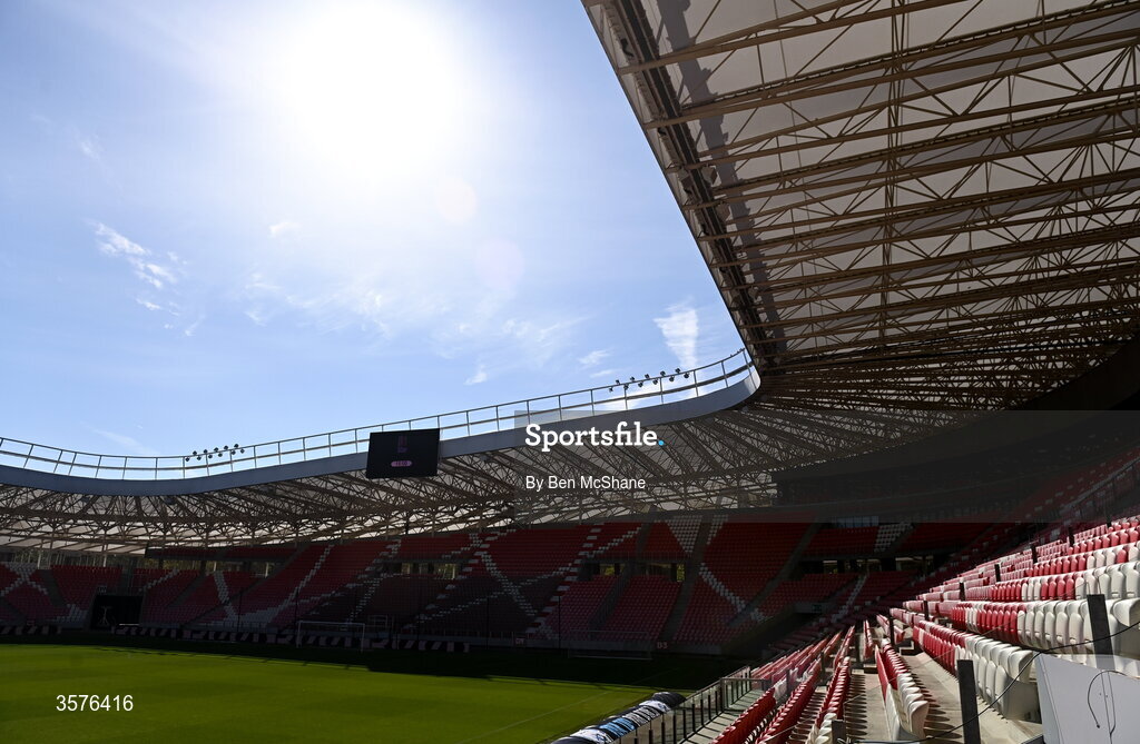 26 September 2026; A general view of the Nagyerdei Stadion before the Republic of Ireland training session at Nagyerdei Stadion in Debrecen, Hungary. Photo by Ben McShane/Sportsfile
