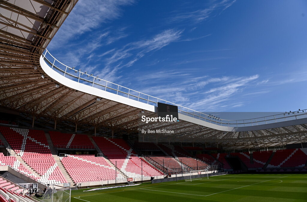26 September 2026; A general view of the Nagyerdei Stadion before the Republic of Ireland training session at Nagyerdei Stadion in Debrecen, Hungary. Photo by Ben McShane/Sportsfile
