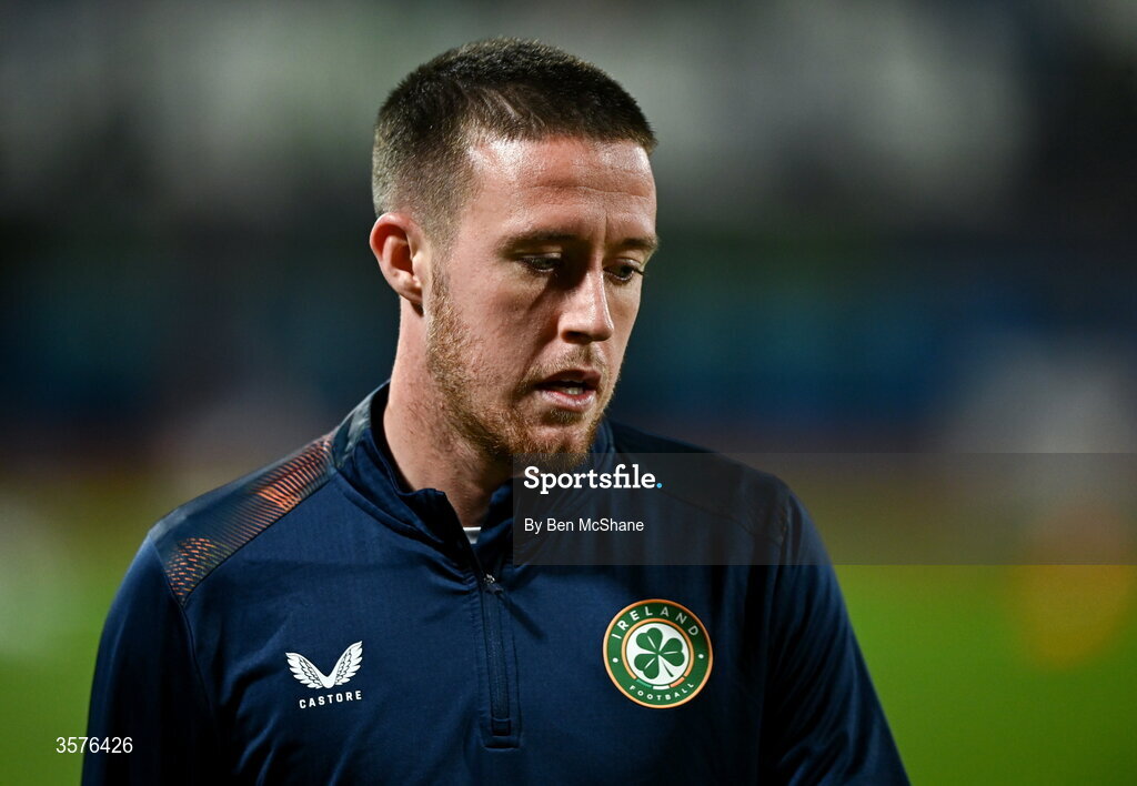 24 September 2026; Jack Moylan of Republic of Ireland before the UEFA Nations League B match between Kosovo and Republic of Ireland at Fadil Vokrri Stadium in Pristina, Kosovo. Photo by Ben McShane/Sportsfile