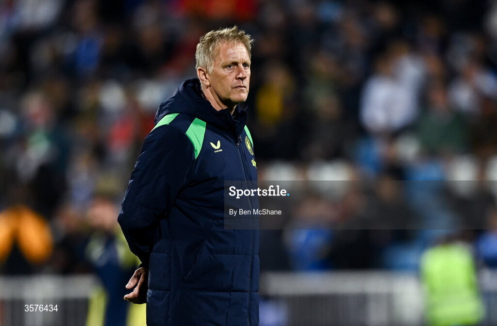 24 September 2026; Republic of Ireland head coach Heimir Hallgrimsson before the UEFA Nations League B match between Kosovo and Republic of Ireland at Fadil Vokrri Stadium in Pristina, Kosovo. Photo by Ben McShane/Sportsfile