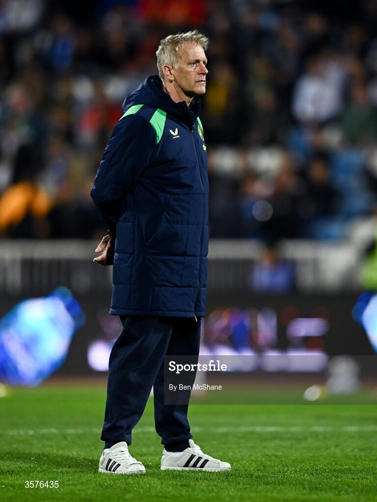 24 September 2026; Republic of Ireland head coach Heimir Hallgrimsson before the UEFA Nations League B match between Kosovo and Republic of Ireland at Fadil Vokrri Stadium in Pristina, Kosovo. Photo by Ben McShane/Sportsfile