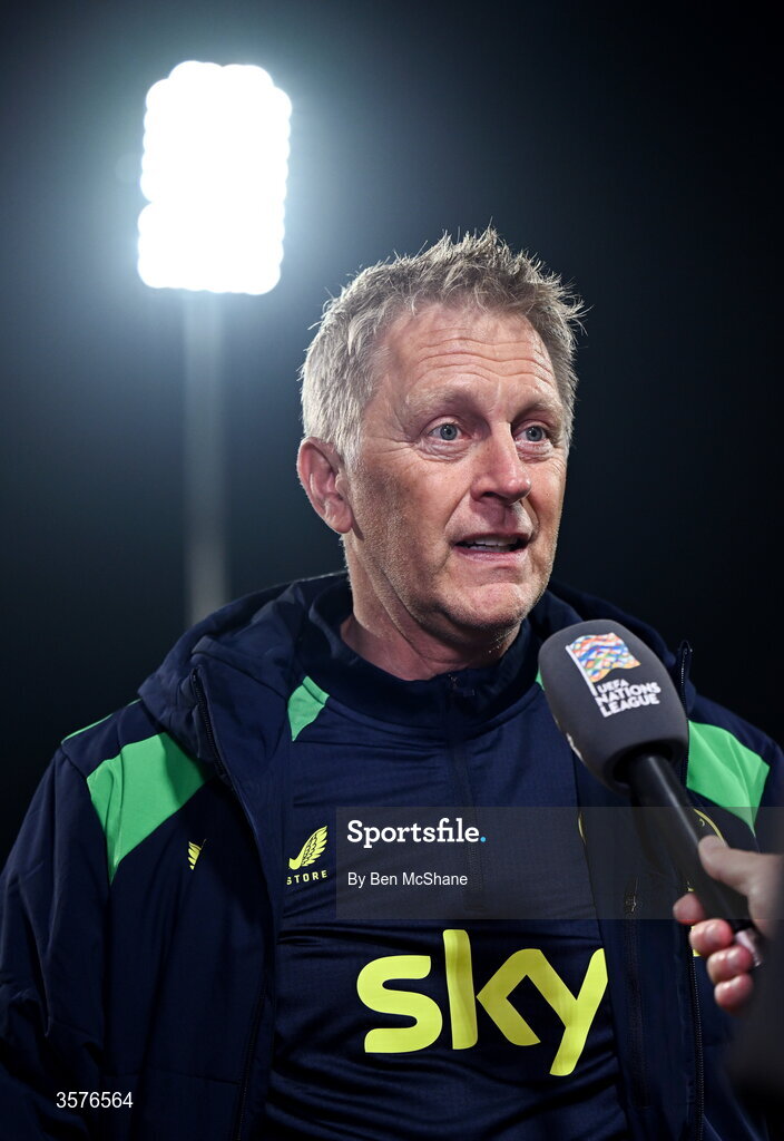 24 September 2026; Republic of Ireland head coach Heimir Hallgrimsson before the UEFA Nations League B match between Kosovo and Republic of Ireland at Fadil Vokrri Stadium in Pristina, Kosovo. Photo by Ben McShane/Sportsfile