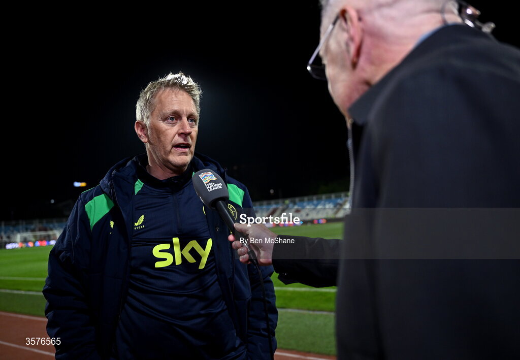 24 September 2026; Republic of Ireland head coach Heimir Hallgrimsson before the UEFA Nations League B match between Kosovo and Republic of Ireland at Fadil Vokrri Stadium in Pristina, Kosovo. Photo by Ben McShane/Sportsfile