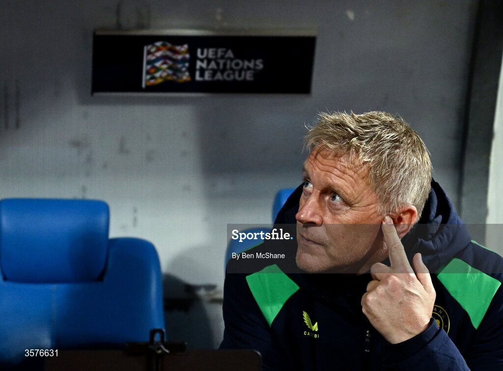 24 September 2026; Republic of Ireland head coach Heimir Hallgrimsson before the UEFA Nations League B match between Kosovo and Republic of Ireland at Fadil Vokrri Stadium in Pristina, Kosovo. Photo by Ben McShane/Sportsfile