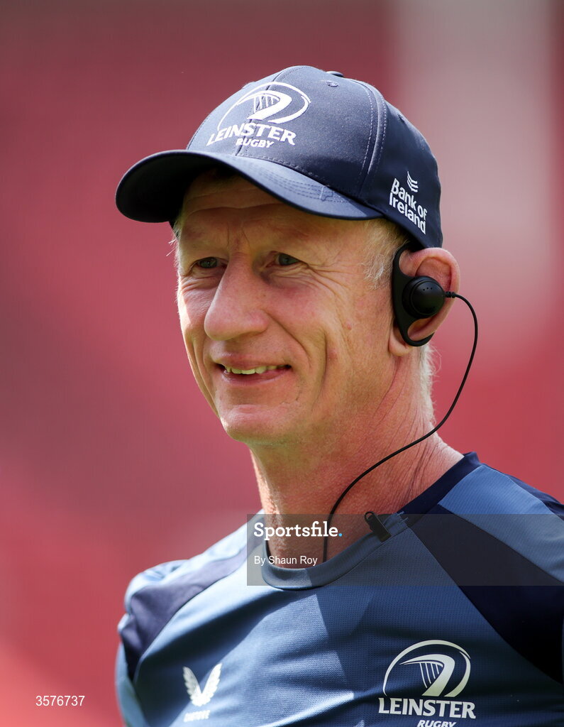 26 September 2026; Head coach Leo Cullen before the United Rugby Championship match between Lions and Leinster at Ellis Park in Johannesburg, South Africa. Photo by Shaun Roy/Sportsfile