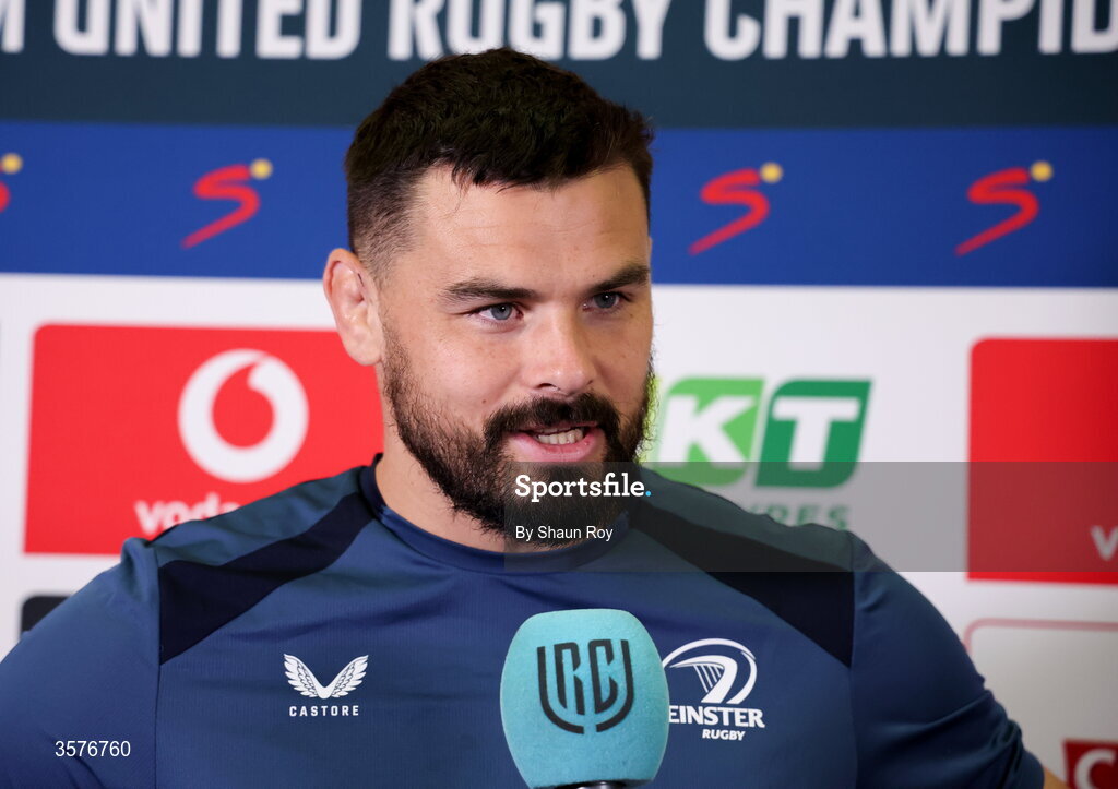 26 September 2026; Leinster captain Max Deegan before the United Rugby Championship match between Lions and Leinster at Ellis Park in Johannesburg, South Africa. Photo by Shaun Roy/Sportsfile
