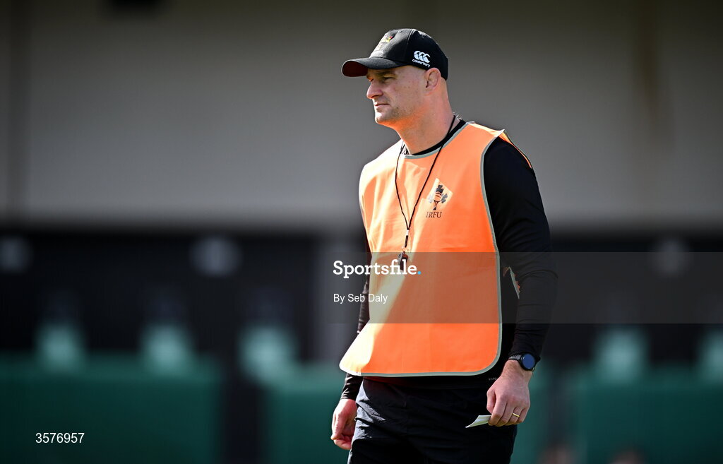 26 September 2026; Lansdowne head coach Rhys Ruddock before the Energia Men's All-Ireland League Division 1A match between Lansdowne FC and St Mary's College RFC at the Aviva Stadium in Dublin. Photo by Seb Daly/Sportsfile
