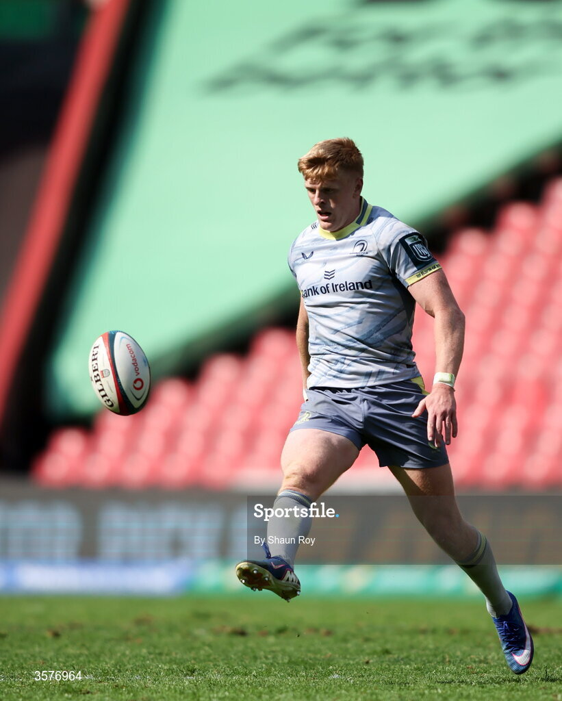 26 September 2026; Tommy O'Brien of Leinster during the United Rugby Championship match between Lions and Leinster at Ellis Park in Johannesburg, South Africa. Photo by Shaun Roy/Sportsfile