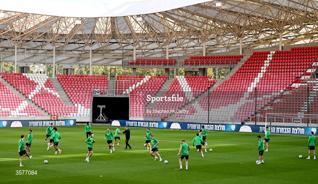26 September 2026; A general view during the Republic of Ireland training session at Nagyerdei Stadion in Debrecen, Hungary. Photo by Stephen McCarthy/Sportsfile