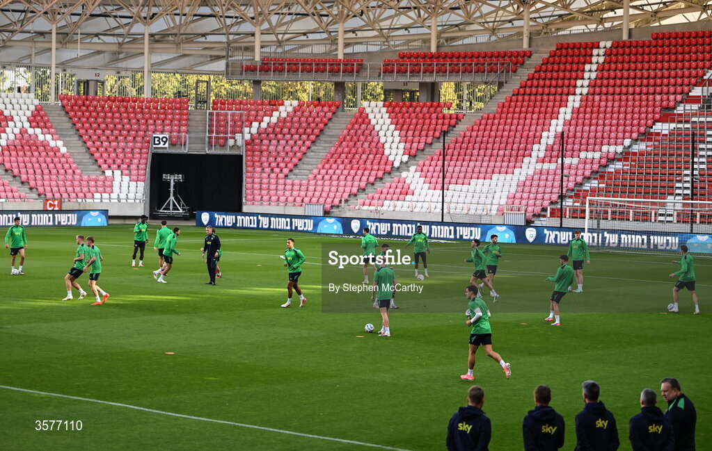26 September 2026; A general view during the Republic of Ireland training session at Nagyerdei Stadion in Debrecen, Hungary. Photo by Stephen McCarthy/Sportsfile