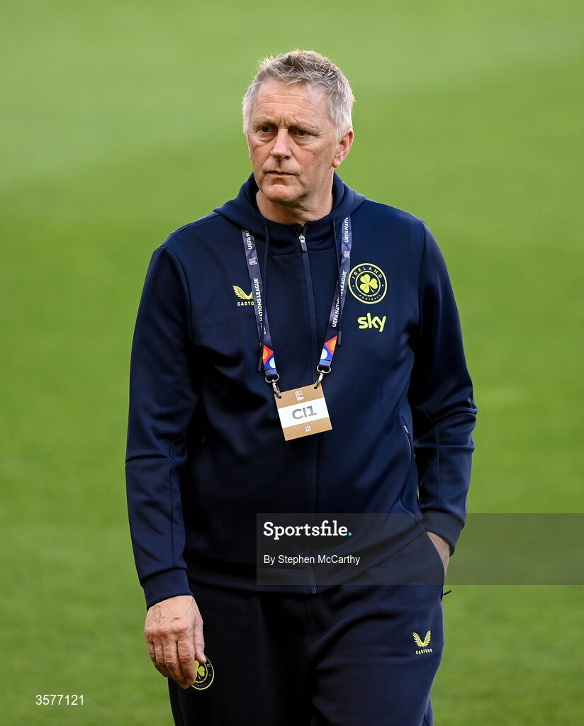 26 September 2026; Head coach Heimir Hallgrimsson during the Republic of Ireland training session at Nagyerdei Stadion in Debrecen, Hungary. Photo by Stephen McCarthy/Sportsfile