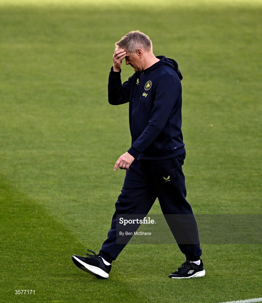 26 September 2026; Head coach Heimir Hallgrimsson during the Republic of Ireland training session at Nagyerdei Stadion in Debrecen, Hungary. Photo by Ben McShane/Sportsfile