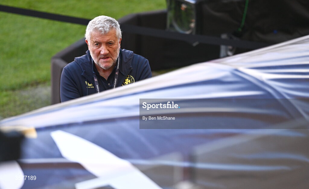 26 September 2026; FAI President Paul Cooke before the Republic of Ireland training session at Nagyerdei Stadion in Debrecen, Hungary. Photo by Ben McShane/Sportsfile