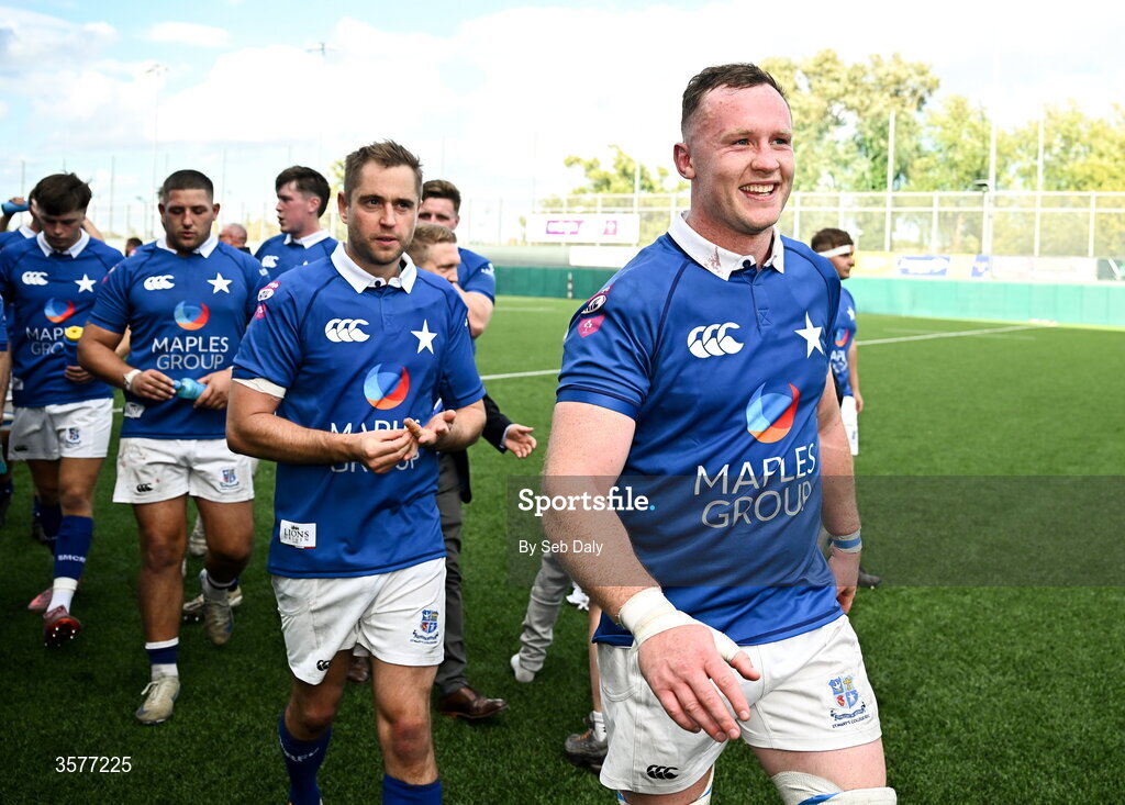 26 September 2026; Ronan Watters of St Mary’s College after his side's victory in the Energia Men's All-Ireland League Division 1A match between Lansdowne FC and St Mary's College RFC at the Aviva Stadium in Dublin. Photo by Seb Daly/Sportsfile