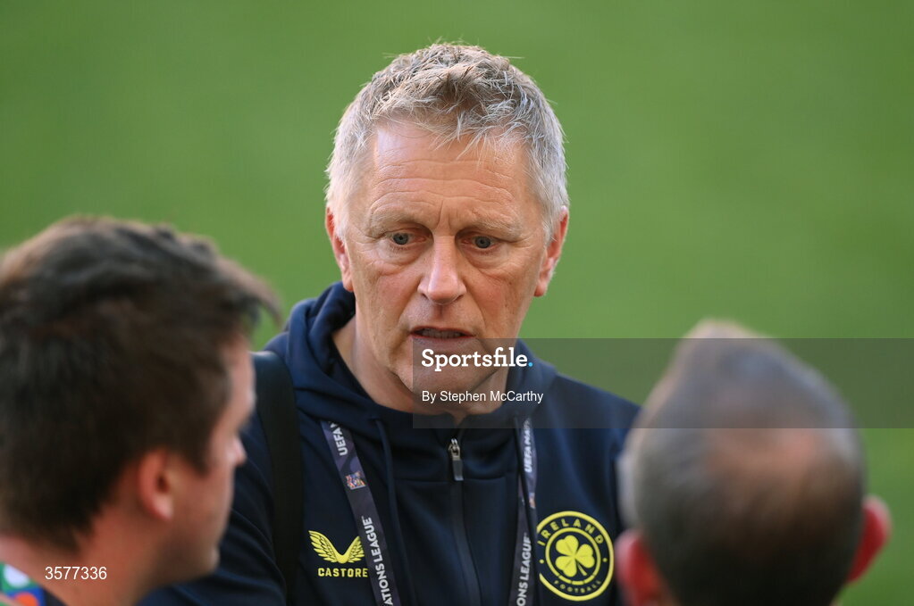 26 September 2026; Head coach Heimir Hallgrimsson during the Republic of Ireland training session at Nagyerdei Stadion in Debrecen, Hungary. Photo by Stephen McCarthy/Sportsfile
