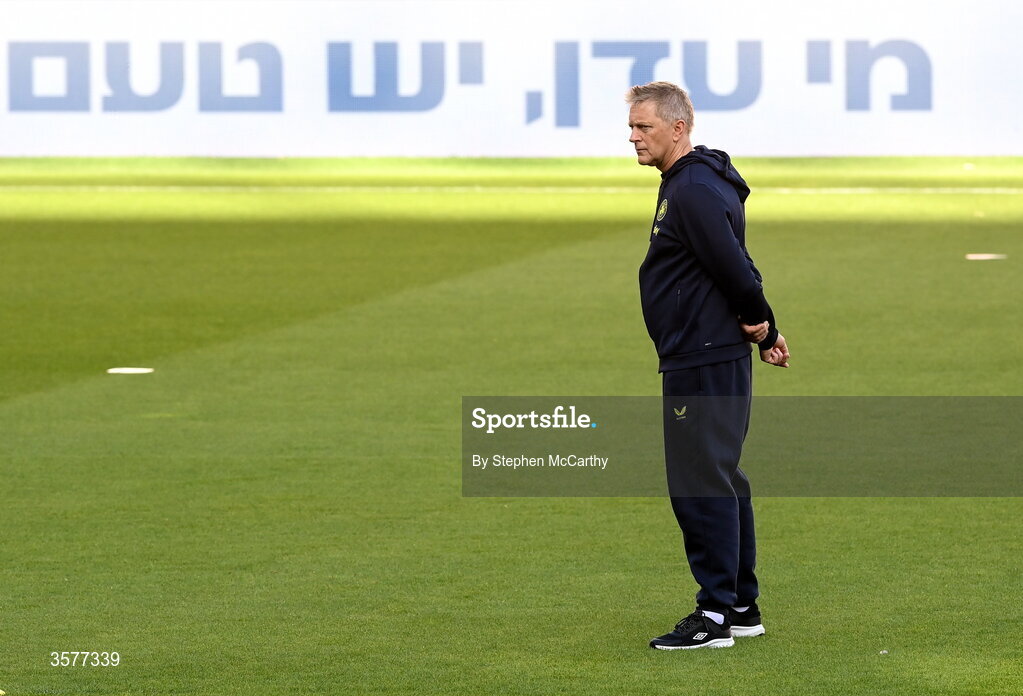 26 September 2026; Head coach Heimir Hallgrimsson during the Republic of Ireland training session at Nagyerdei Stadion in Debrecen, Hungary. Photo by Stephen McCarthy/Sportsfile