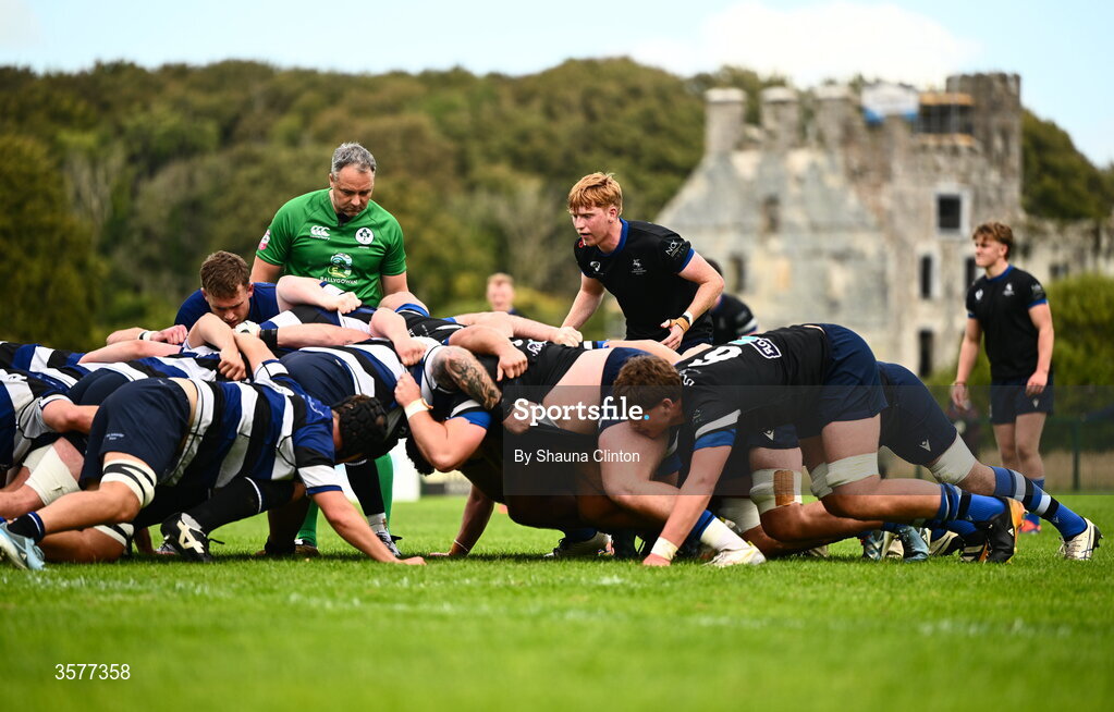 26 September 2026; A general view during the Energia Men's All-Ireland League Division 2A match between Galway Corinthians and Wanderers at Dangan Sportground in Galway. Photo by Shauna Clinton/Sportsfile