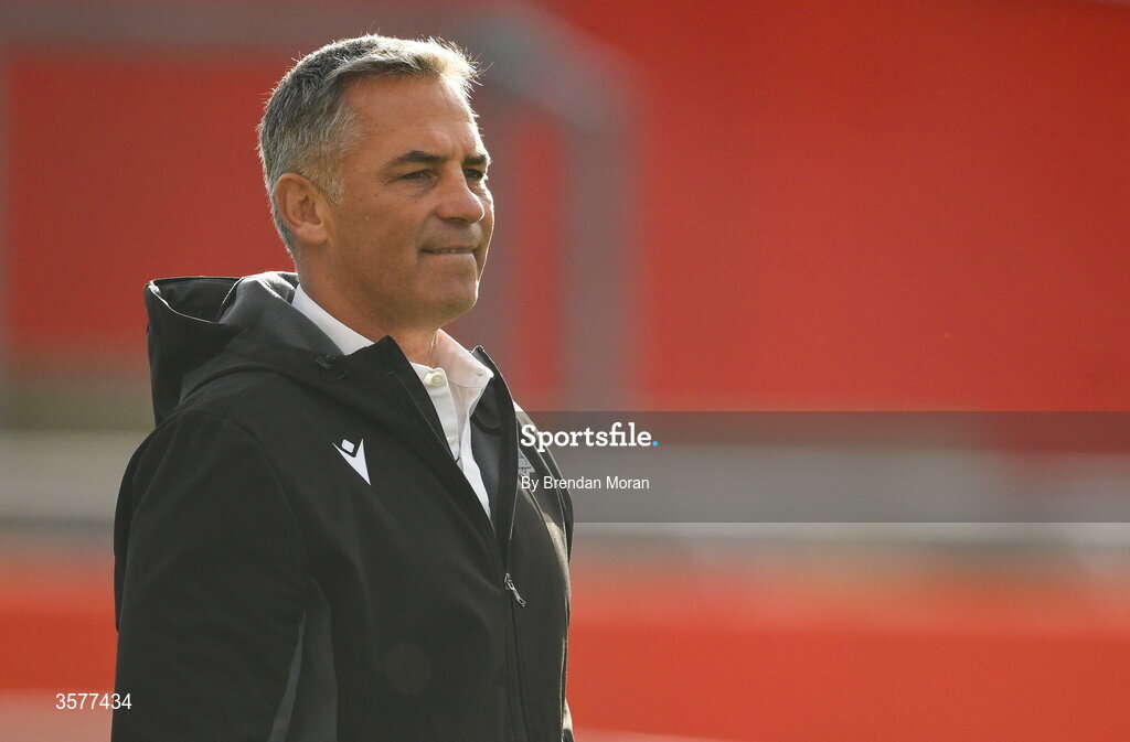 26 September 2026; Glasgow Warriors head coach Franco Smith before the United Rugby Championship match between Munster and Glasgow Warriors at Thomond Park in Limerick. Photo by Brendan Moran/Sportsfile