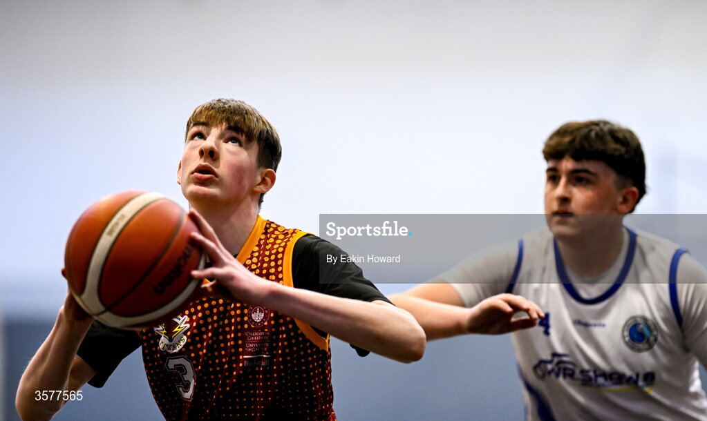 26 September 2026; John Blake of Titans BC in action against Conor Dufficy of Clonaslee WBC during the Basketball Ireland National Cup quarter-final between Titans BC and Clonaslee WBC in the Irish Wheelchair Association Sports Hall in Clontarf, Dublin. Photo by Eakin Howard/Sportsfile