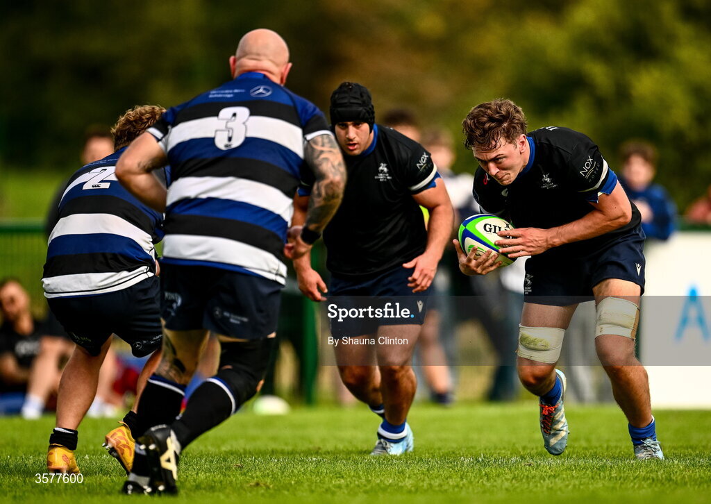 26 September 2026; Rory Glynn of Galway Corinthians during the Energia Men's All-Ireland League Division 2A match between Galway Corinthians and Wanderers at Dangan Sportground in Galway. Photo by Shauna Clinton/Sportsfile
