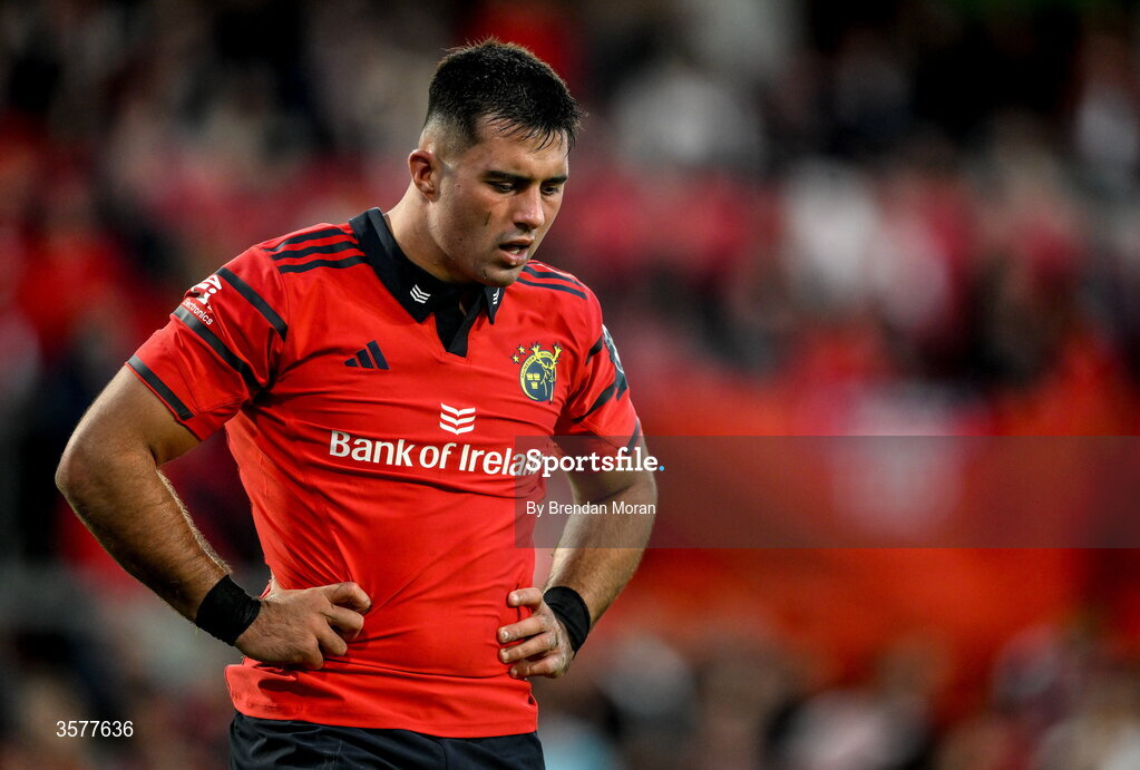 26 September 2026; Dan Kelly of Munster after the United Rugby Championship match between Munster and Glasgow Warriors at Thomond Park in Limerick. Photo by Brendan Moran/Sportsfile
