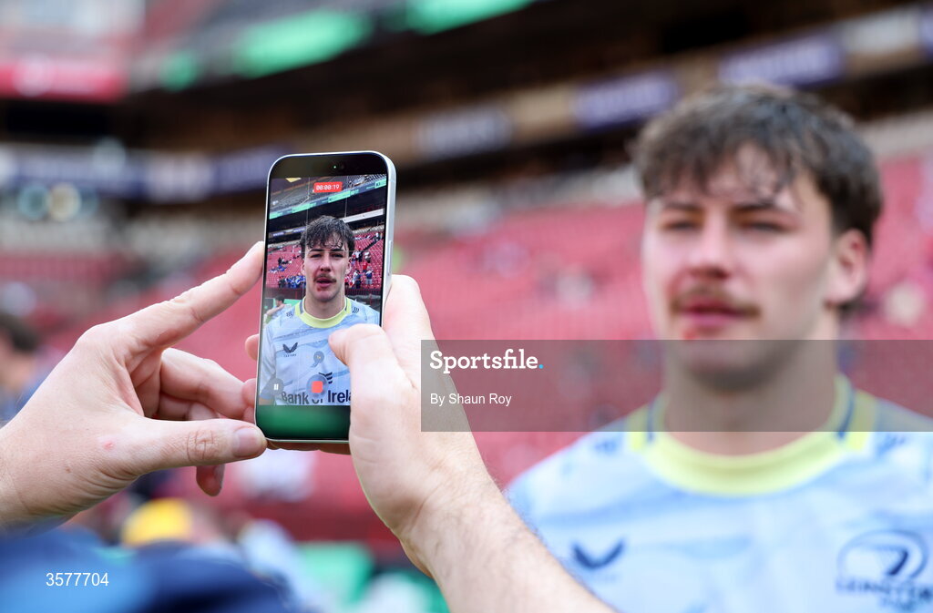 26 September 2026; Todd Lawlor of Leinster after his debut in the United Rugby Championship match between Lions and Leinster at Ellis Park in Johannesburg, South Africa. Photo by Shaun Roy/Sportsfile