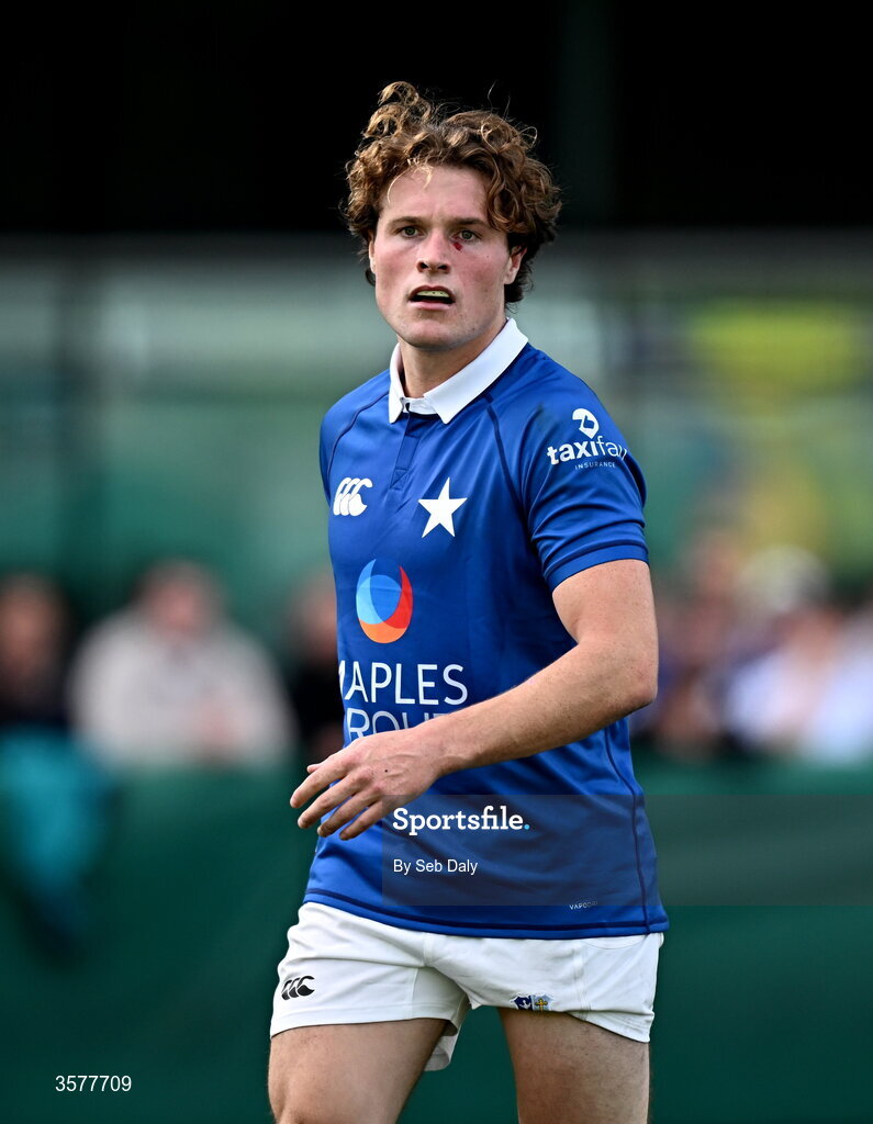 26 September 2026; Myles Carey of St Mary’s College during the Energia Men's All-Ireland League Division 1A match between Lansdowne FC and St Mary's College RFC at the Aviva Stadium in Dublin. Photo by Seb Daly/Sportsfile