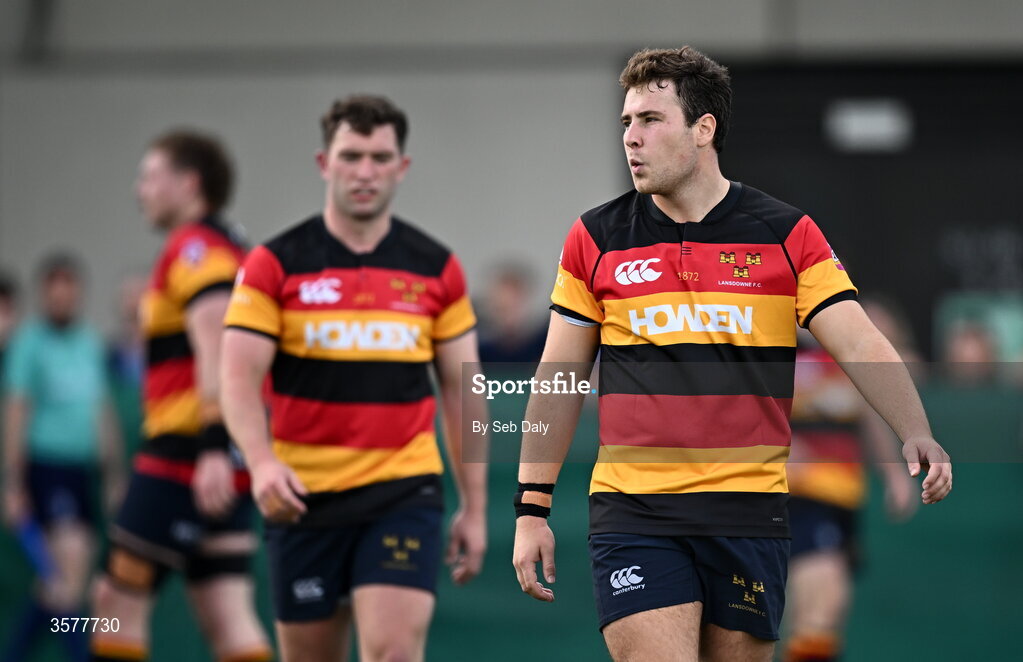 26 September 2026; Wilhelm De Klerk of Lansdowne during the Energia Men's All-Ireland League Division 1A match between Lansdowne FC and St Mary's College RFC at the Aviva Stadium in Dublin. Photo by Seb Daly/Sportsfile