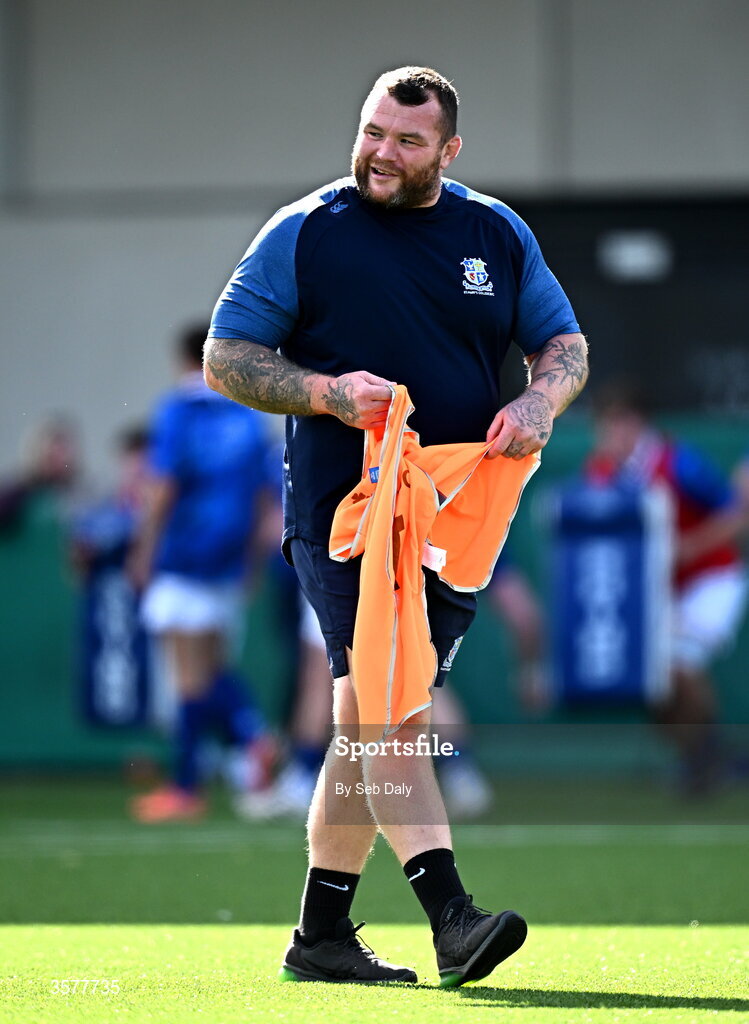 26 September 2026; St Mary's College coach Jack McGrath before the Energia Men's All-Ireland League Division 1A match between Lansdowne FC and St Mary's College RFC at the Aviva Stadium in Dublin. Photo by Seb Daly/Sportsfile