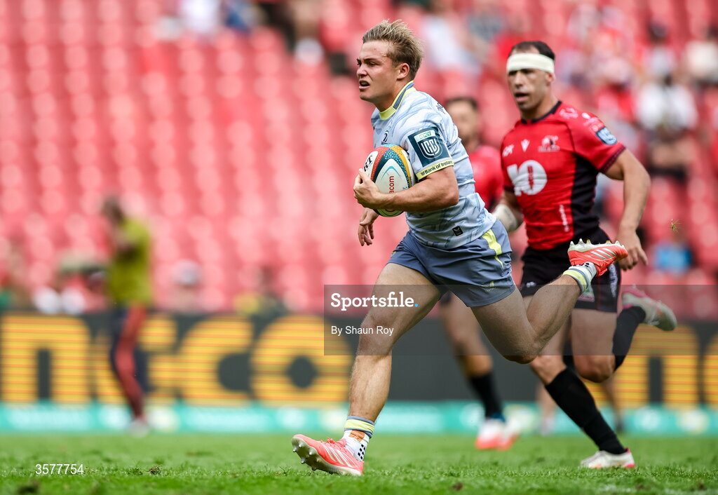 26 September 2026; Fintan Gunne during the United Rugby Championship match between Lions and Leinster at Ellis Park in Johannesburg, South Africa. Photo by Shaun Roy/Sportsfile